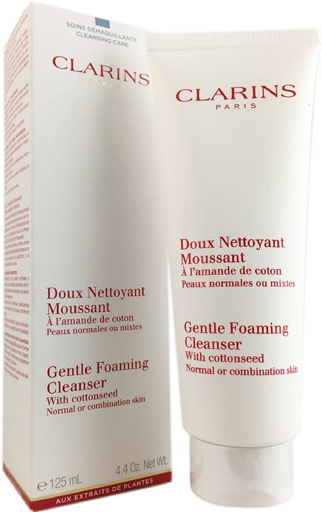 clarins gentle foaming cleanser with cottonseed clarins gentle foaming cleanser with cottonseed